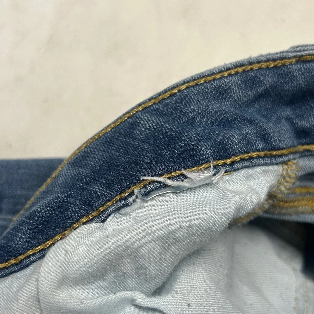 American Eagle Original Bootcut Jeans Blue Mens 34x32 Medium Wash Stretch Denim